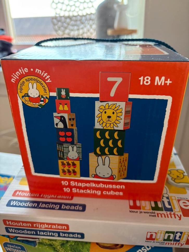 Nijntje stapelkubussen nieuw, Kinderen en Baby's, Speelgoed | Overig, Zo goed als nieuw, Jongen of Meisje, Ophalen