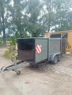Dichte aanhangwagen 4 meter lang; B x H = 1 x 1m, Ophalen, Gebruikt