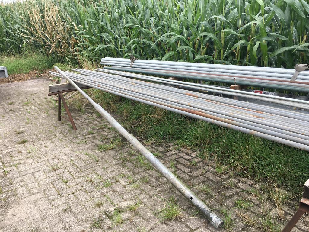 Flessenhalspalen, flespalen, verkeerspalen, Ophalen, Zo goed als nieuw, 250 cm of meer, Palen