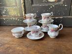 Royal Albert Lavender Rose theeservies -porselein, Ophalen of Verzenden, Zo goed als nieuw, Porselein, Kop en/of schotel