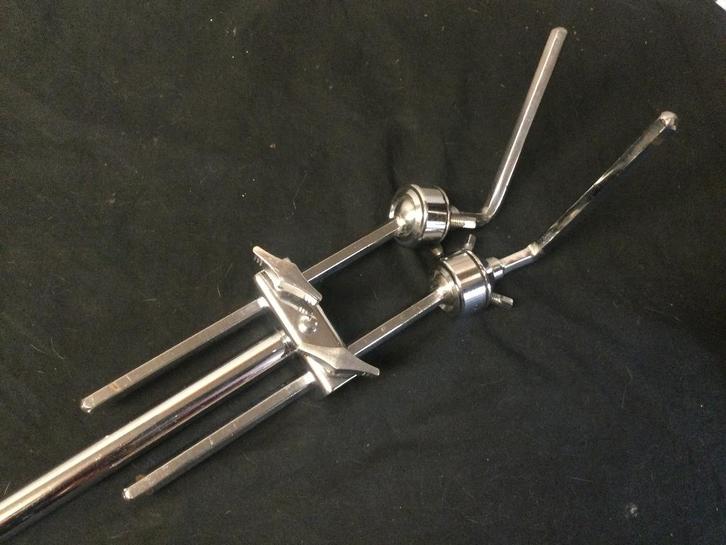 Dubbele tomhouder Pearl, vintage , HEX, Muziek en Instrumenten, Percussie, Zo goed als nieuw, Overige soorten, Ophalen of Verzenden