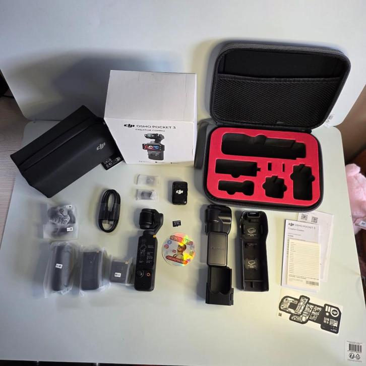 DJI Osmo Pocket 3 Camera Full Set + 128 Gigabyte, Audio, Tv en Foto, Actiecamera's, Zo goed als nieuw, Overige merken, Ophalen of Verzenden
