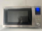 Zwart grijze Sharp combimagnetron., Witgoed en Apparatuur, Magnetrons, Ophalen, Gebruikt