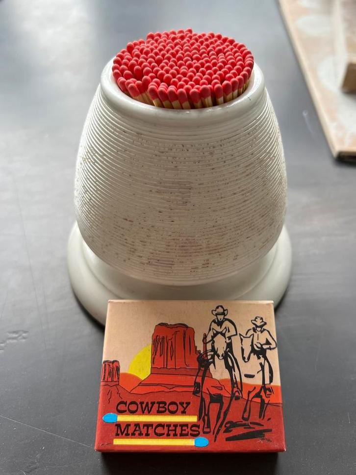 Aardewerk pyrogeen/lucifershouder., Huis en Inrichting, Woonaccessoires | Overige, Gebruikt, Ophalen of Verzenden