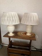 Schermenlampje met stenen voet, Ophalen, Gebruikt, Stof, Minder dan 50 cm