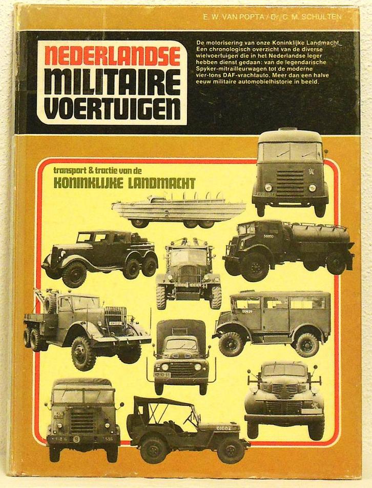 Nederlandse Militaire Voertuigen. Boek. 1910-1977. I.g.staat, Boeken, Oorlog en Militair, Gelezen, Landmacht, Niet van toepassing