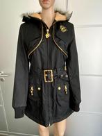 G548 Pelle Pelle mt. S=36 designer winterjas jas parka zwart, Pelle Pelle, Zwart, Ophalen of Verzenden, Zo goed als nieuw