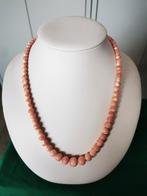 Angelskin koraal collier met 18krt gouden slot, Sieraden, Tassen en Uiterlijk, Kettingen, Ophalen of Verzenden, Zo goed als nieuw