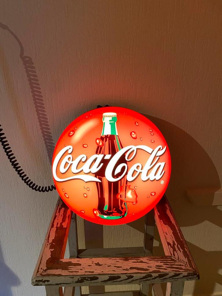 Coca Cola lichtbak / cola reclame bord / mancave / horeca, Verzamelen, Merken en Reclamevoorwerpen, Zo goed als nieuw, Lichtbak of (neon) lamp