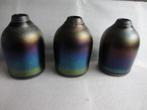 3 iriserende glas vazen, Antiek en Kunst, Antiek | Glas en Kristal, Ophalen of Verzenden
