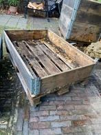 Pallet Moestuinbak op zwenkwielen, Ophalen, Gebruikt, Minder dan 30 cm, 100 cm of meer