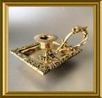 Antieke bronzen kandelaar, blaker, Antiek en Kunst, Ophalen of Verzenden, Koper of Brons