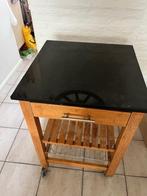 Bijzettafel, Ophalen, Vierkant, 55 tot 75 cm, Zo goed als nieuw