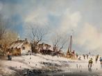 Anton van den Hoeven, winters landschap, Ophalen