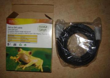 DVI to DVI kabel Gold-Plated (10 m) DVI-D kabel Single Link beschikbaar voor biedingen