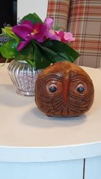 1 mooi uil uilen beeld hout ongeveer 14 / 12 cm, Antiek en Kunst, Kunst | Beelden en Houtsnijwerken, Ophalen