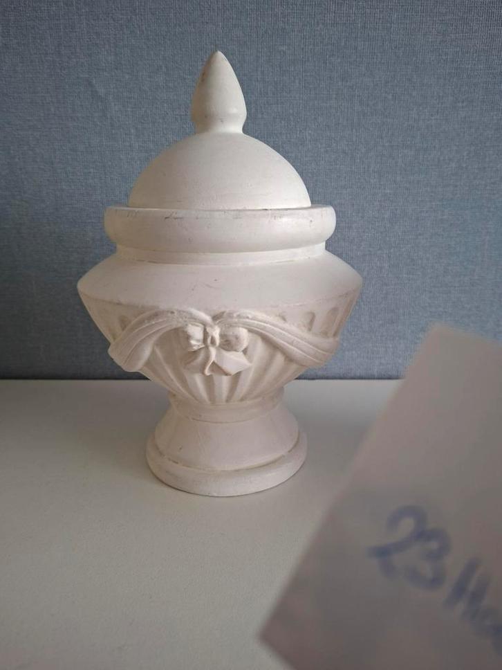 Romeinse Griekse pot+ deksel., Huis en Inrichting, Woonaccessoires | Vazen, Zo goed als nieuw, Overige kleuren, Minder dan 50 cm