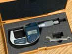 Mitutoyo digitale micrometer 0-25x0.001 mm, Ophalen of Verzenden, Zo goed als nieuw