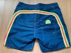 Sundek retro zwembroek short blauw neon maat 28 S, Ophalen of Verzenden, Maat 46 (S) of kleiner, Blauw, Zwemshort
