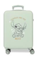 Stitch Trolley Koffer ABS Mint - Disney - Gratis Verzending, Sieraden, Tassen en Uiterlijk, Koffers, 50 tot 60 cm, Hard kunststof