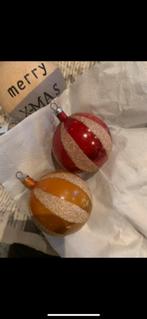 Helel oud setje kerstballen vintage antiek, Ophalen of Verzenden
