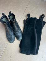 Korte paardrijlaarzen met caps, Dieren en Toebehoren, Paardrijkleding, Gebruikt, Overige soorten, Ophalen of Verzenden, Dames