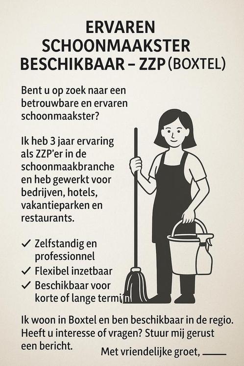 Schoonmaken, Vacatures, Vacatures | Schoonmaak en Facilitaire diensten, Vanaf 10 jaar, Overige vormen