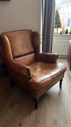 Schapen leren Fauteuil, Huis en Inrichting, Fauteuils, Ophalen, Gebruikt, 75 tot 100 cm, 50 tot 75 cm