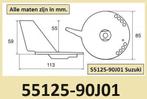 55125-90J01 Suzuki Trim tab voor DF60 tm 140 pk. € 14,95, Ophalen of Verzenden, Nieuw, Motor en Techniek