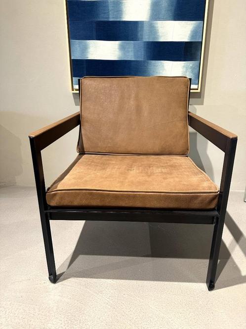 HEERENHUIS Cargo chair distressed leer Herman Miller EAMES, Huis en Inrichting, Fauteuils, Nieuw, Hout, Leer, Metaal, Ophalen of Verzenden