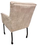 Eetkamer stoel Eco leer kleur Beige   wielen voorraad actie, Overige kleuren, Verzenden, Nieuw, Eetkamer stoel Eco leer kleur Cognac  wielen voorraad actie