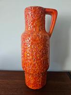 Prachtige oranje west germany vaas Bay keramiek 217/35, Ophalen of Verzenden, Gebruikt, Oranje, Minder dan 50 cm