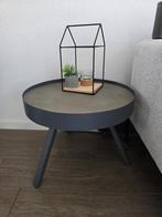 Grijs/betonlook salon/bijzettafel, Ophalen, Gebruikt, 50 tot 100 cm, Rond