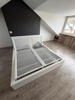 2-persoons bed met verstelbare spiraalbodems, Huis en Inrichting, Slaapkamer | Bedden, Ophalen, Verstelbaar, Tweepersoons, Zo goed als nieuw