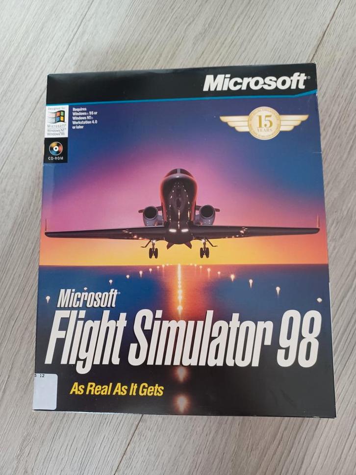 Microsoft Flight Simulator 98 As real as it gets, Spelcomputers en Games, Games | Pc, Zo goed als nieuw, Simulatie, 1 speler, Vanaf 3 jaar