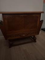 Vintage houten kastje met zijvakken, Ophalen