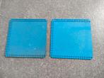 2 Lego bouwplaten grondplaten 367 24x24 blauw, Ophalen of Verzenden, Zo goed als nieuw