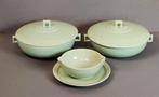 Villeroy en Boch. Dekschaal 2. sauskom. Art Deco. Mint groen, Antiek en Kunst, Antiek | Servies los, Ophalen of Verzenden