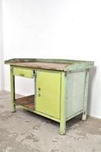 Industrieel dressoir kookeiland vintage werkbank, Ophalen of Verzenden, Gebruikt, 25 tot 50 cm