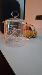 Rivièra Maison theepot en glazen melkkannetje suikerpot, Huis en Inrichting, Keuken | Servies, Ophalen, Overige typen, Overige stijlen