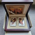 2 x 1 ounce 999 zilver set mozes Pamp proof, Postzegels en Munten, Edelmetalen en Baren, Ophalen of Verzenden, Zilver