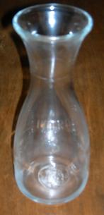 Karaf. Inhoud 1 liter. Hoogte 26 cm. Merk Bormioli Rocco., Glas of Glazen, Ophalen of Verzenden, Effen, Glas