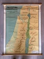 Vintage schoolkaart Palestina, landkaart oprolbaar, Ophalen, Aardrijkskunde