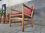 Deens Design Hans Wegner CH44 Easy Chair Stoel Eiken Hout, Hout, Mid Century Deens Design Vintage Retro Skandi, Gebruikt, Ophalen of Verzenden