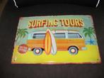 emaille/metalen wandbord - Surfing tours-retro -20x30cmx2mm, Verzamelen, Ophalen of Verzenden