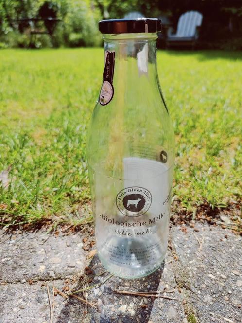 (tientallen) 1L melkfles met dop traditioneel model, Verzamelen, Glas en Borrelglaasjes, Gebruikt, Ophalen of Verzenden