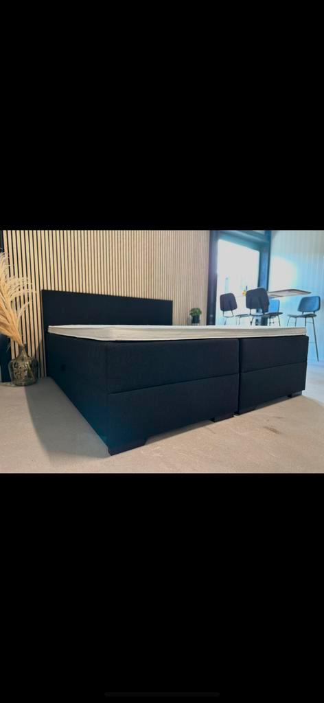 OPBERG BOXSPRING 180 200 ZWART BOXSPRING MET OPBERGRUIMTE, Huis en Inrichting, Slaapkamer | Boxsprings, Nieuw, 180 cm, 200 cm