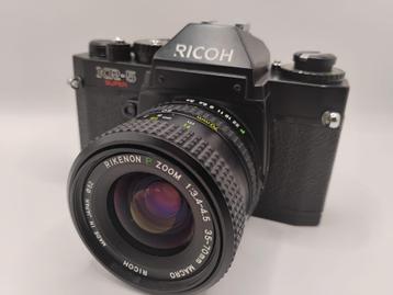 Ricoh KR 5 Super met Rikenon P zoom 35-70mm, near mint beschikbaar voor biedingen