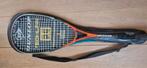 Dunlop squash raket met hoes., Ophalen of Verzenden, Zo goed als nieuw, Met hoes