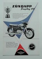 Zündapp Folder Trophy 250 (1958) 16,5 x 24,5 cm./2-zijdig, Verzenden, Overige merken